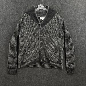 Rag & Bone Neiman Marcus Cardigan Sweater Men's XL Gray Shawl Collar Chunky Knit